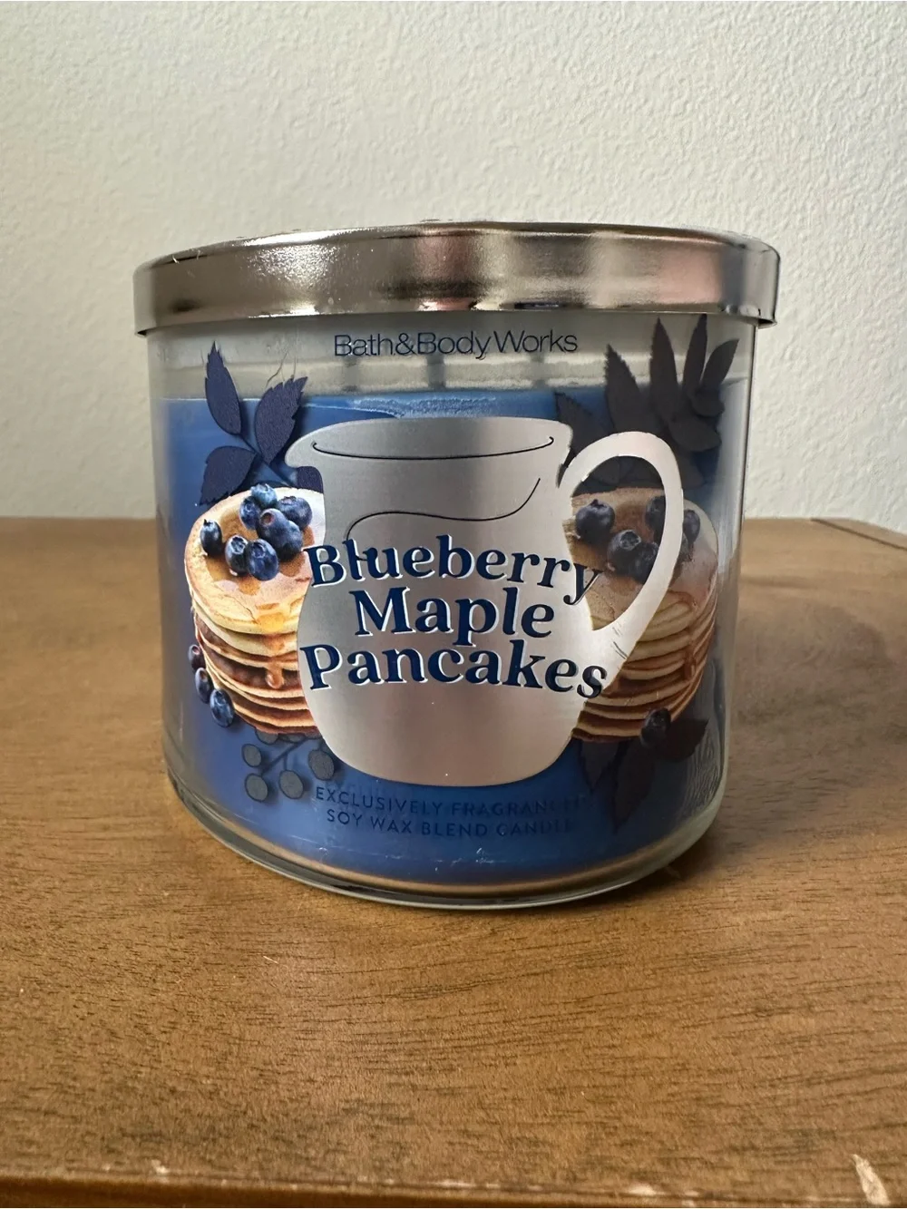 NEW Bath & Body Works Blueberry Maple Pancakes 3 wick Candle